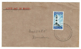 Ref 1553 -  1963 New Zealand FDC First Day Cover - Life Insurance Office SG L45 St Clair Pmk - Lighthouse Stamp - Covers & Documents