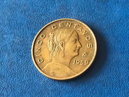 Münze Münzen Umlaufmünze Mexiko 5 Centavos 1959 - Mexique