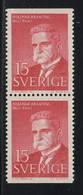 Suéde; Yv 456; Paire De Carnet **; H. Branting (1860-1925) ; Mi 465 Do/Du - Unused Stamps