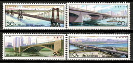 Korea North 1990 Corea / Architecture Bridges MNH Arquitectura Puentes Brücken / Ls35  31-4 - Puentes