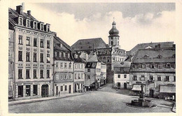 Asch - Marktplatz Und Goethebrunnen Befreiungsstempel Sudetenland - Sudeten