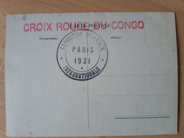 Croix Rouge Du Congo, Cachet Expo 1931 Sur CP Depart A Bukavu ; CP 06 ; CP 06CP Vintage ; Ref CP01 - Autres & Non Classés