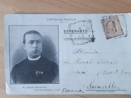 ESPERANTO Jakobo Bianchini, Italie Udine, CP Autographe 1914 ; CP06 Sg02 ; CP06 - Esperanto