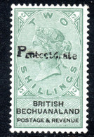 897.BECHUANALAND.1888 VICTORIA 2 SH. S.G. 47  SC. 55 VERY LIGHT TRACES OF HINGE - 1885-1895 Colonie Britannique