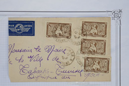 AW8 INDOCHINE   BELLE  LETTRE ASSEZ RARE 1948  SAIGON    A  TABARKA TUNISIE     +AFFRANCHIS.INTERESSANT. - Brieven En Documenten