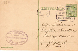 Blokstempel BURGH - STEENBERGEN III En Firmalogo - Poststempels/ Marcofilie