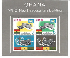 2092a: UNO- Mitläuferausgabe Ghana 1966, New WHO- Headquarters Building ** - OMS