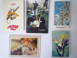 2022 - 2933  LOT De 5  Calendriers Petits Formats  (1969  -  73  -  74  -  75  -  79)    XXX - Kleinformat : 1971-80