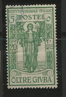 ● Oltre Giuba 1926 ֍ Pro Istituto Coloniale Italiano ● N.  38 Usato  Singolo  Cat. 14,00 € ️ Lotto N. 1913 ️ - Oltre Giuba