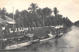 Delcampe - CPA INDONESIE GROET UIT BATAVIA PINTOE BESI - Indonesia