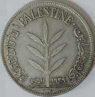 Palestine - 100 Mils, 1939, KM# 7, Silver - Other - Asia