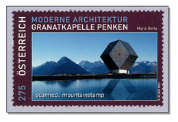 Austria 2021 (B3) Zillertaler Alps Granat Kapelle Kirche Church Église Chiesa Mario Botta Berge Mountains - MNH ** - Ungebraucht