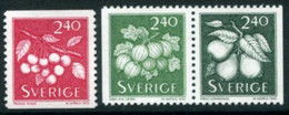 SWEDEN 1993 Berries And Fruits  MNH / **.   Michel 1767-69 - Nuovi