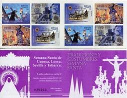 Espagne - 2016 - 2017 - 2019 - Les 3 Carnets Semana Santa ** - Odeur D'encens - Ed. 5034/5040 - 5129/5132 - 5300/5303 - Nuovi