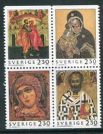 SWEDEN 1992 Christmas: Ikons MNH / **.   Michel 1749-51 - Unused Stamps