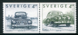 SWEDEN 1992 Swedish Cars MNH / **.   Michel 1747-48 - Neufs