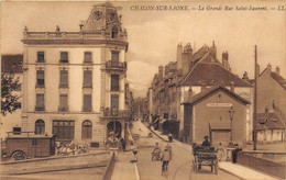 71-CHALON-SUR-SAONE- LA GRANDE RUE SAINT-EAURENT - Chalon Sur Saone