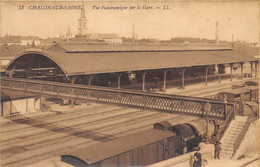 71-CHALON-SUR-SAONE-VUE PANORAMIQUE SUR LA GARE - Chalon Sur Saone