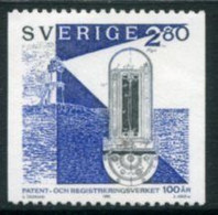 SWEDEN 1992 Centenary Of Patent Office MNH / **.   Michel 1730 - Ongebruikt