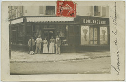 (Saint-Maur-des-Fossés) Carte Photo De La Boulangerie H. Lechable à La Varenne. Panneau Rue Du Bac. - Saint Maur Des Fosses
