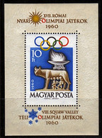 1960 Hungary 1697/B30	1960 Olympic Games In Squaw Valley 25,00 € - Winter 1960: Squaw Valley