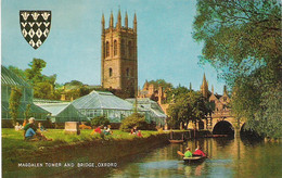 MAGDALEN TOWER AND BRIDGE, OXFORD, ENGLAND. UNUSED POSTCARD Kw7 - Oxford