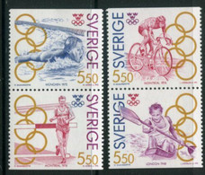 SWEDEN 1992 Olympic Medal Winners III MNH / **   Michel 1721-24 - Unused Stamps