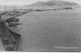 CPA -ESPAGNE - CEUTA PUERTO  ,  Foto Calatayud, - Ceuta