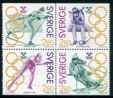 SWEDEN 1992 Olympic Medal Winners II MNH / **.   Michel 1705-08 - Unused Stamps