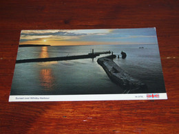 48071-                  SUNSET OVER WHITBY HARBOUR - Whitby