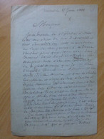 Lettre De 1833 D'un Auteur Français, De CUGIDE à Edmond DE MANNE - Sin Clasificación