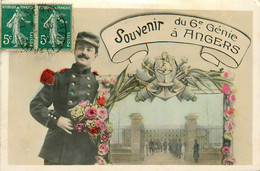 Angers * Carte Photo * Souvenir Du 6ème Régiment De Génie * Militaria - Angers