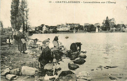 Châtelaudren * Les Lavandières Sur L'étang * Lavoir Laveuses - Châtelaudren