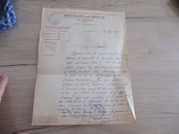 Lettre à En Tête  Signée Aéro Club André Nicolle 1947 Les Mureaux - Andere & Zonder Classificatie