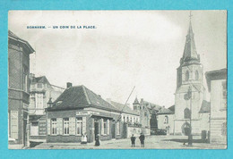 * Bornem - Bornhem (Antwerpen) * (Phot. H. Bertels) Un Coin De La Place, église, Café De Kroon, Animée, Unique, TOP - Bornem