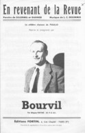 Partition Musicale -  En Revenant De La Revue - Chanson De PAULUS Reprise Par BOURVIL - Ed. Fortin - - Partitions Musicales Anciennes