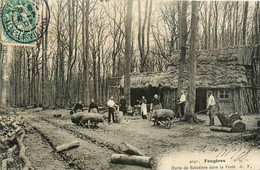 Fougères * Hutte De Sabotiers Dans La Forêt * Bucherons Métier Bois - Fougeres