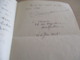 Provençal Félibre Courant Mistral LAS Autographe Signée L.TESSIER Montpellier 1945 - Altri & Non Classificati