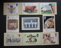 1984 THE COMPLETE YEAR SET OF P.H.Q. CARDS UNUSED. ISSUE Nos. 72 To 80 (B) #00810 - Tarjetas PHQ