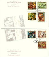 1998   Automatistes Painters Sc 1743-9 From Booklet On 2 FDCs - 1991-2000