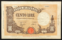 100 LIRE BARBETTI 11 11 1944 B.I. Bel Bb Taglietto  LOTTO 3953 - 100 Liras