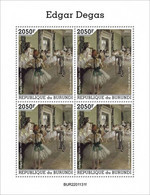 Burundi 2022, Art, Degas, 4val In BF - Neufs