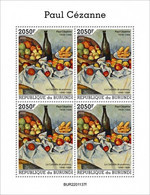 Burundi 2022, Art, Cezanne II, Fruit, 4val In BF - Ongebruikt