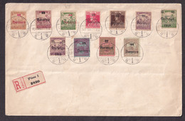 HUNGARY, BARANYA - Envelope With Glued And Cancelled Provisional Stamps Of Baranya / 2 Scans - Andere & Zonder Classificatie