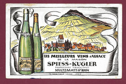 150622 - PUBLICITE ALCOOL VIN ALSACE Maison SPIESS KUGLER à SOULTZMATT HAUT RHIN 1947 Colmar - Alcools