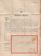Österreich - 2 Kr. Franz-Joseph Drucksache Weixelburg - Baruth 1868 Inhalt !! - Covers & Documents