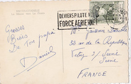 BELGIQUE : EMA  " Deviens Pilote à La Force Aérienne " Sur Carte De Namur Affranchie Fr. Van Tassis 30 Juin 1952 - Other & Unclassified