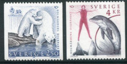 SWEDEN 1991 Tourism: Zoos MNH / **.   Michel 1666-67 - Neufs