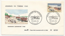 CÔTE D'IVOIRE - Env FDC - 30F Journée Du Timbre - Courrier Lagunaire 1900 - 24 Avril 1965 - Abidjan - Costa D'Avorio (1960-...)