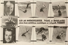 Cirque - Les As Motocyclistes VIAL Et BOULARD - Exhibitions Acrobatiques Sur Moto Motocyclettes TERROT - Circus - Circus